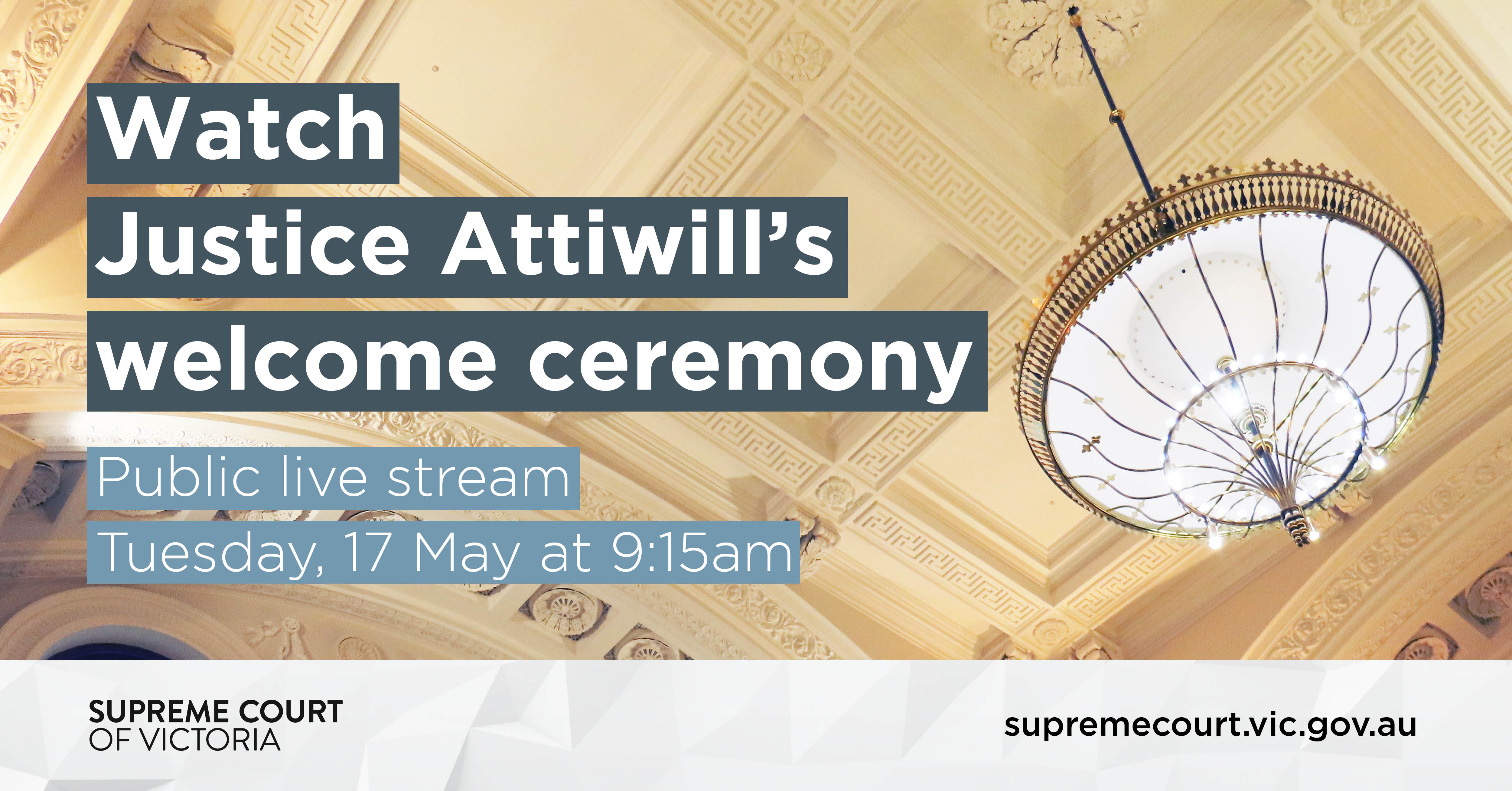 Welcome Ceremony For Justice Attiwill The Supreme Court Of Victoria